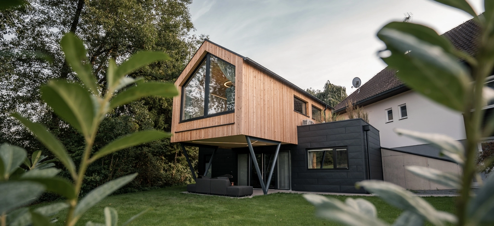 Chalet 5 Außenaufnahme, Modularer Holzbau mit Mehrwert