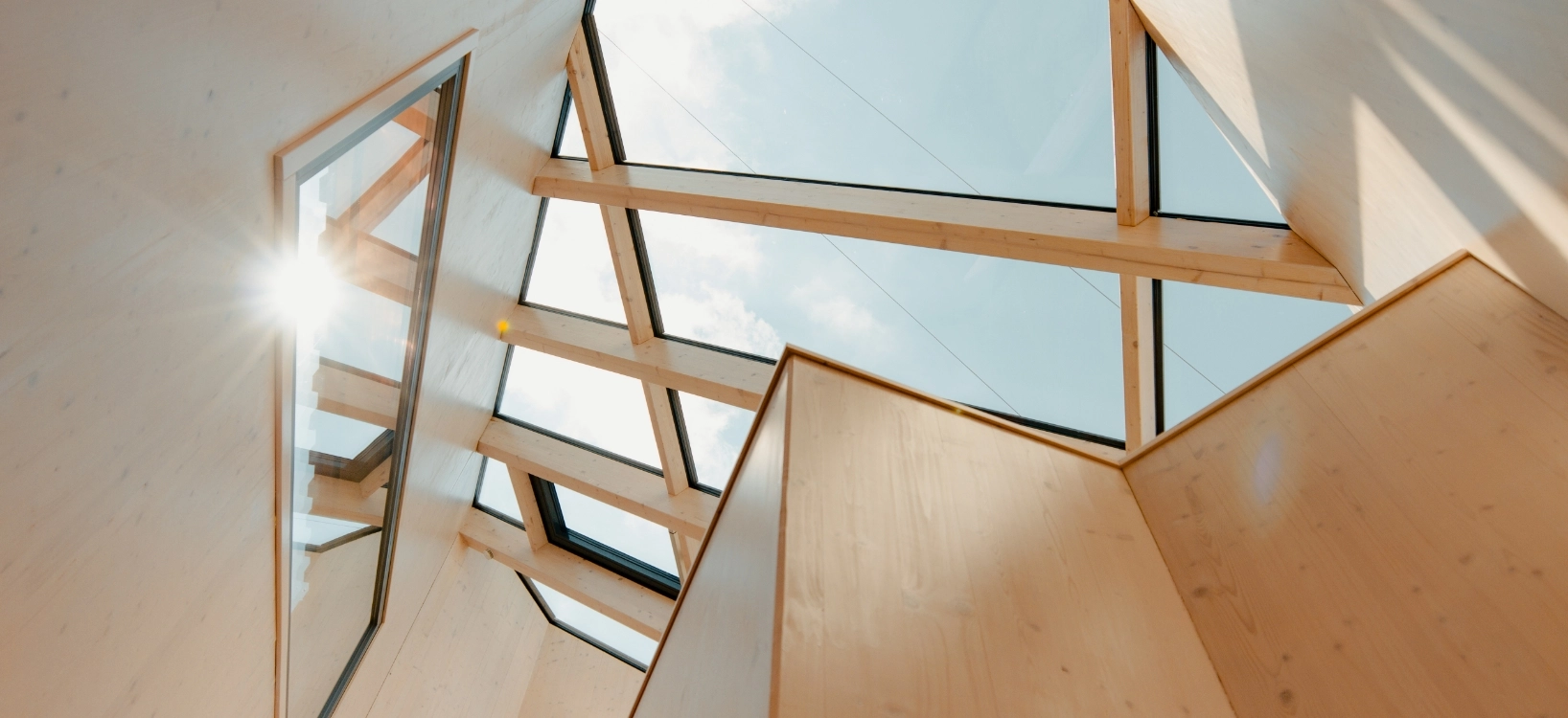 Ausblick aus dem Dachfenster der Sternenhimmel Chalets